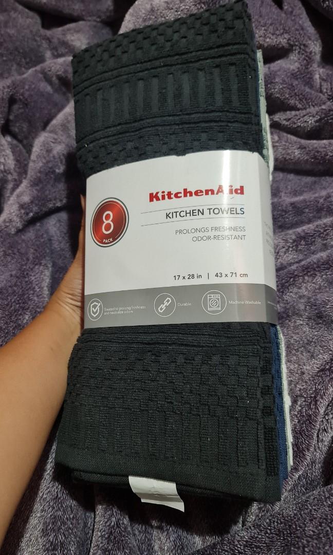 KitchenAid Antimicrobial treated Kitchen Towels, 8 Pack 17x28