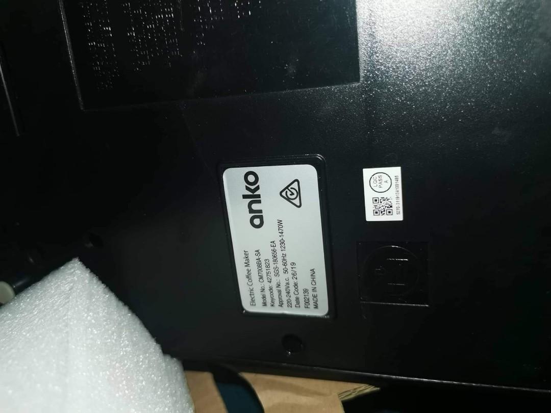 Kmart Anko Semi Automatic Coffee Machine, TV & Home Appliances, Kitchen