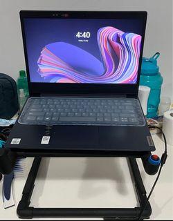 Laptop stand with chargable fan