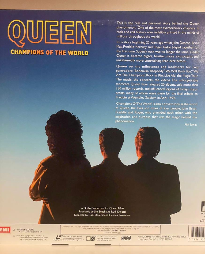 Laserdisc Queen Champions of the World, 興趣及遊戲, 收藏品及紀念品, 明星周邊 Carousell