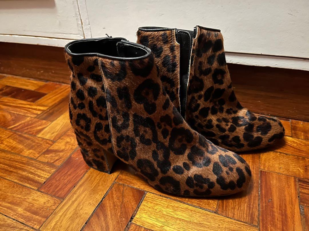 Leopard print new arrivals boots zara