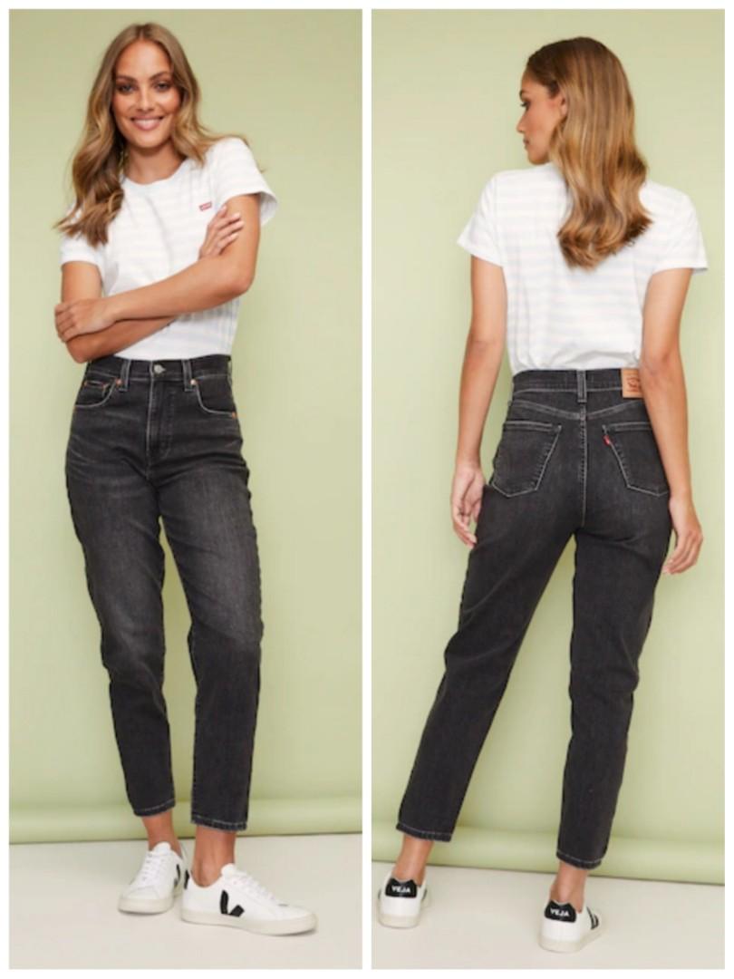 LEVIS High Rise Boyfriend Jeans in Washed Black Size 29 (Fits 31-32),  Women's Fashion, Bottoms, Jeans on Carousell