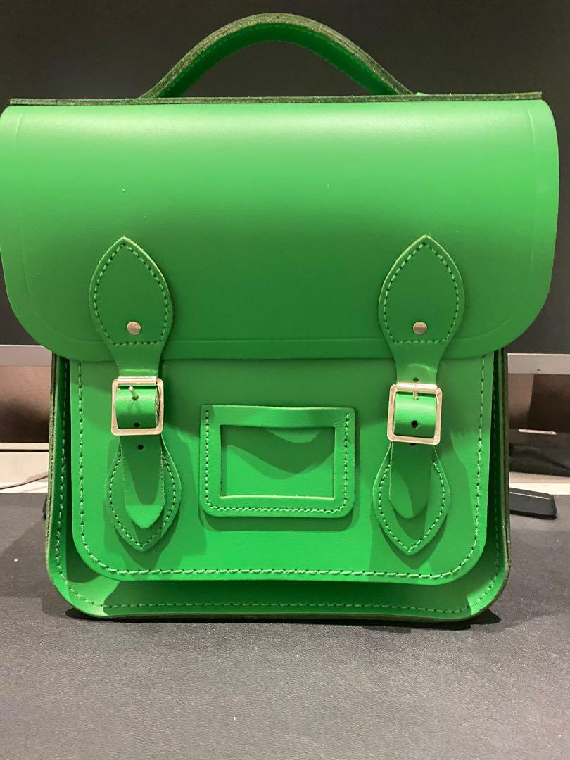 V DAY SALES Limited Ed Green mini backpack The Cambridge Satchel Company