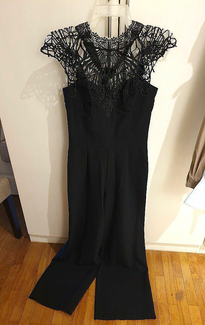 Louella lace bodice sales jumpsuit