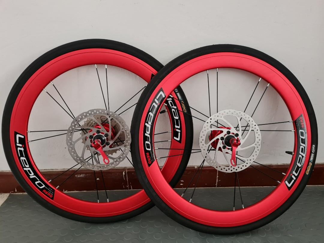 Litepro Aero S42 451 Wheelset Sports Equipment Bicycles Parts