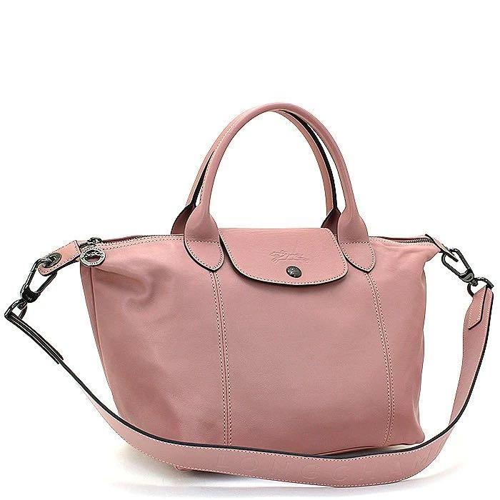 Longchamp Le Pliage Cuir top handle small size, Luxury, Bags & Wallets on  Carousell