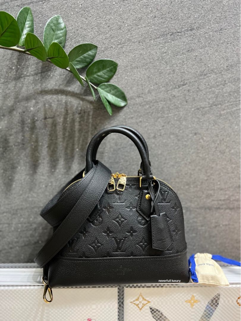 Louis Vuitton Neo Alma PM Monogram Empreinte Noir, Luxury, Bags & Wallets  on Carousell