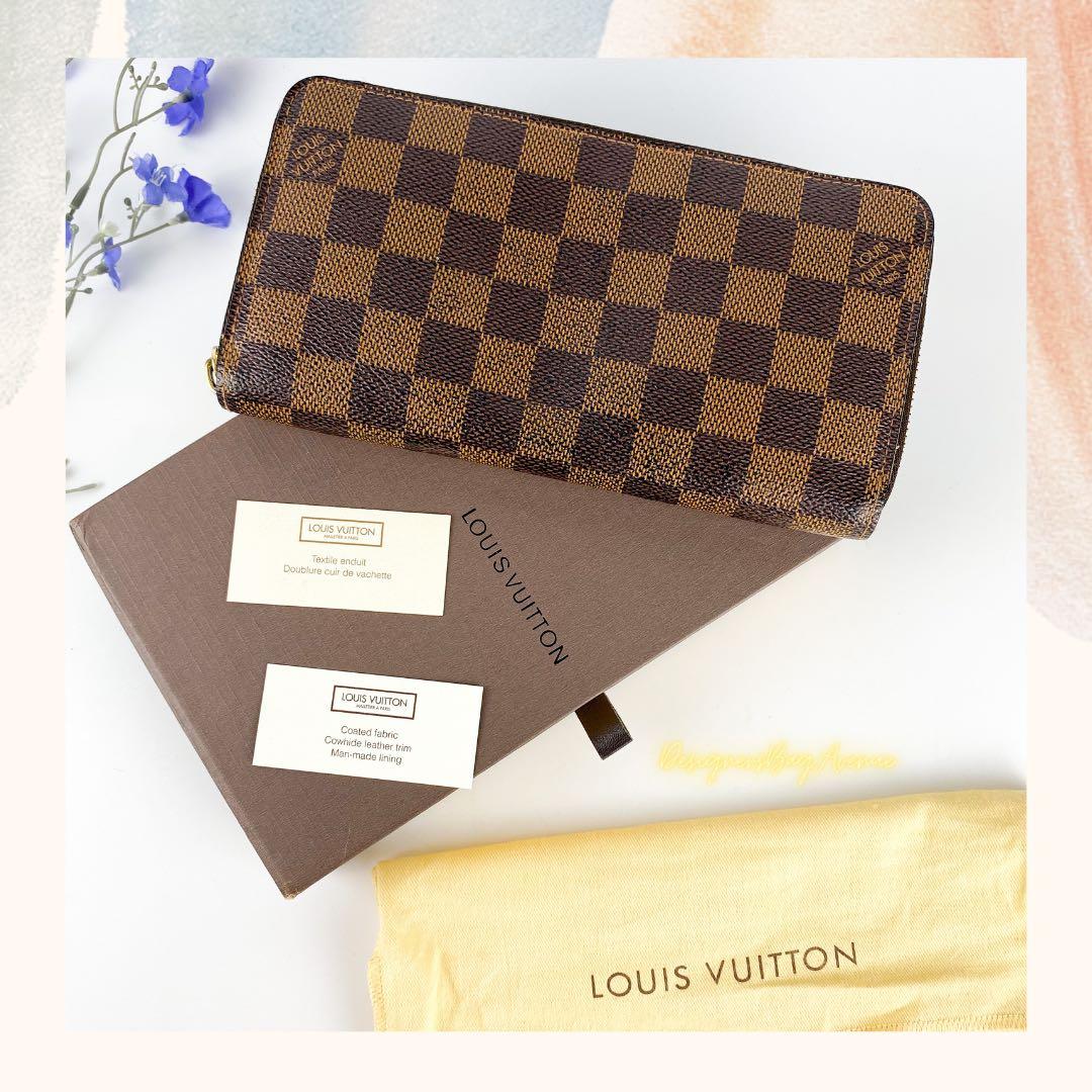 ORIGINAL Louis Vuitton Long Wallet in Damier Ebene, Luxury, Bags & Wallets  on Carousell