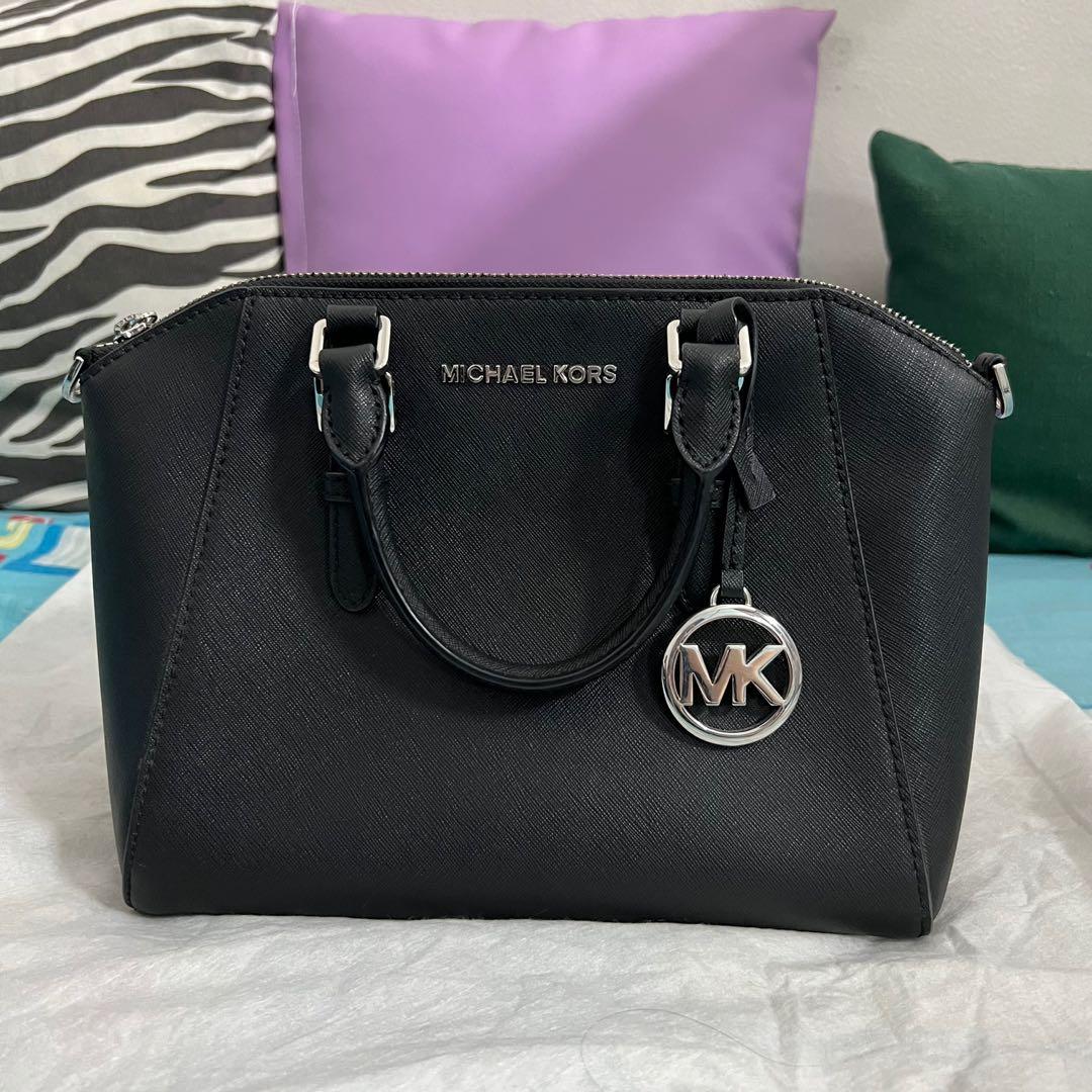 Michael Kors Black Medium Ciara, Luxury, Bags & Wallets on Carousell