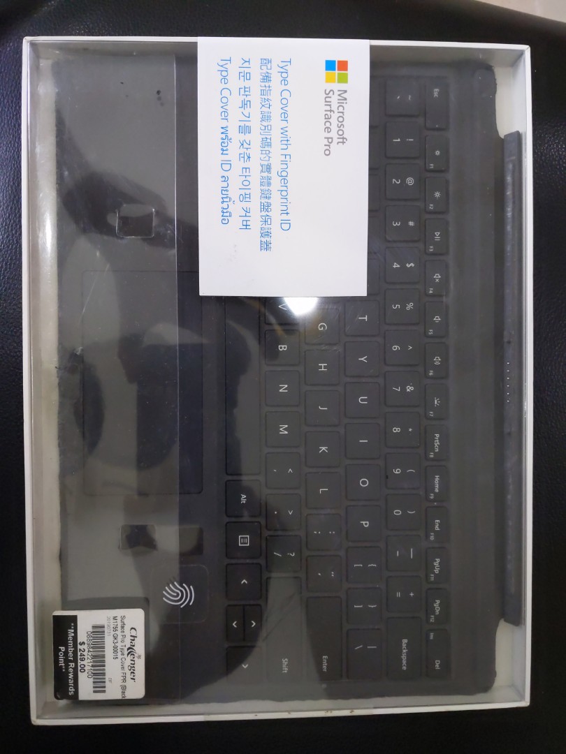 Microsoft Surface Pro Keyboard with fingerprint, Computers & Tech