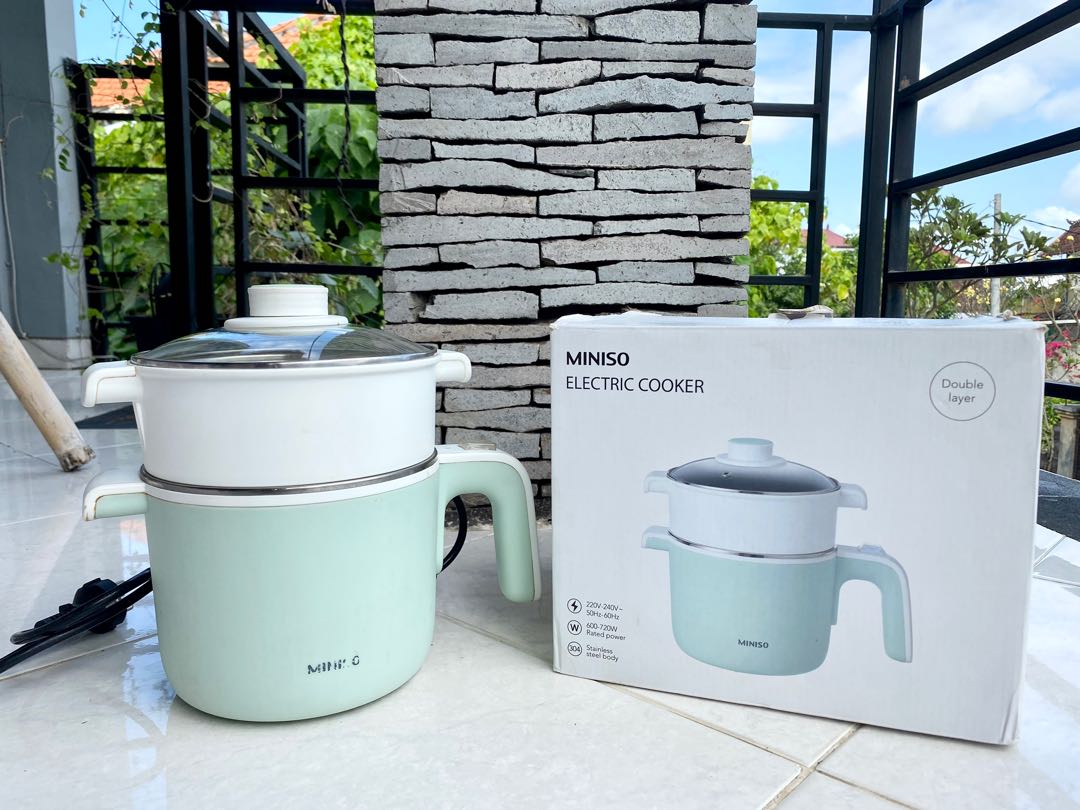 Miniso Electric Mini Rice Cooker + Steam (Tosca), Kitchen & Appliances