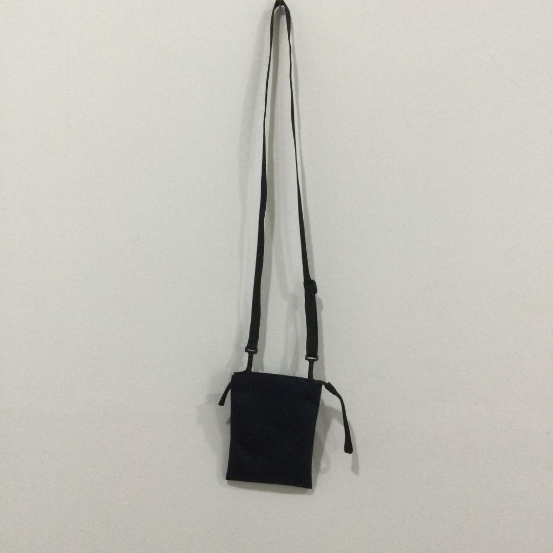 MUJI blue black small sling bag preloved