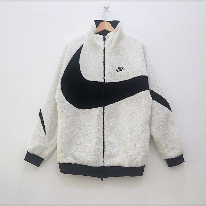 Nike big swoosh reversible fleece top