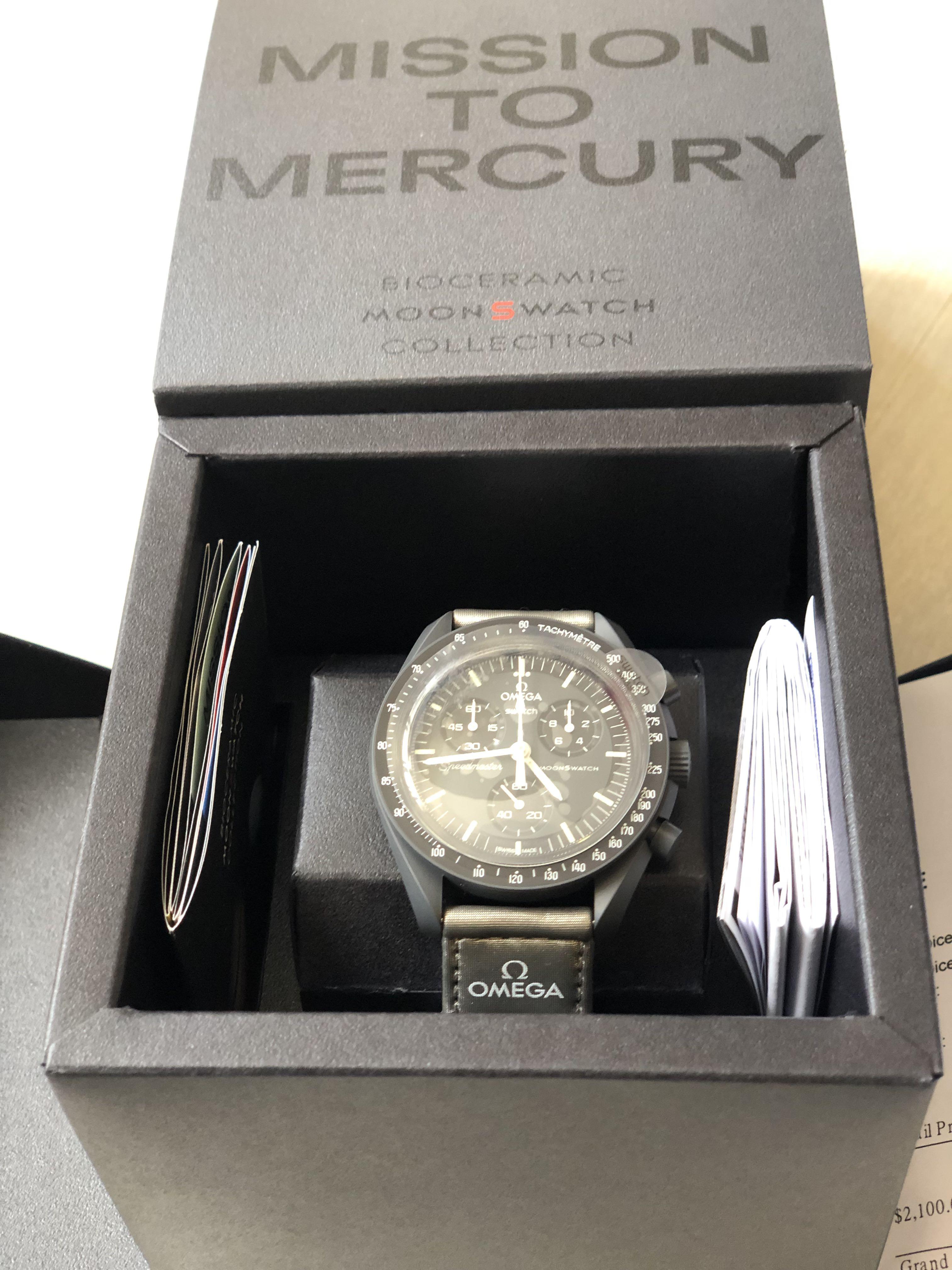 Omega swatch Mercury 水星全新品未使用品, 男裝, 手錶及配件, 手錶