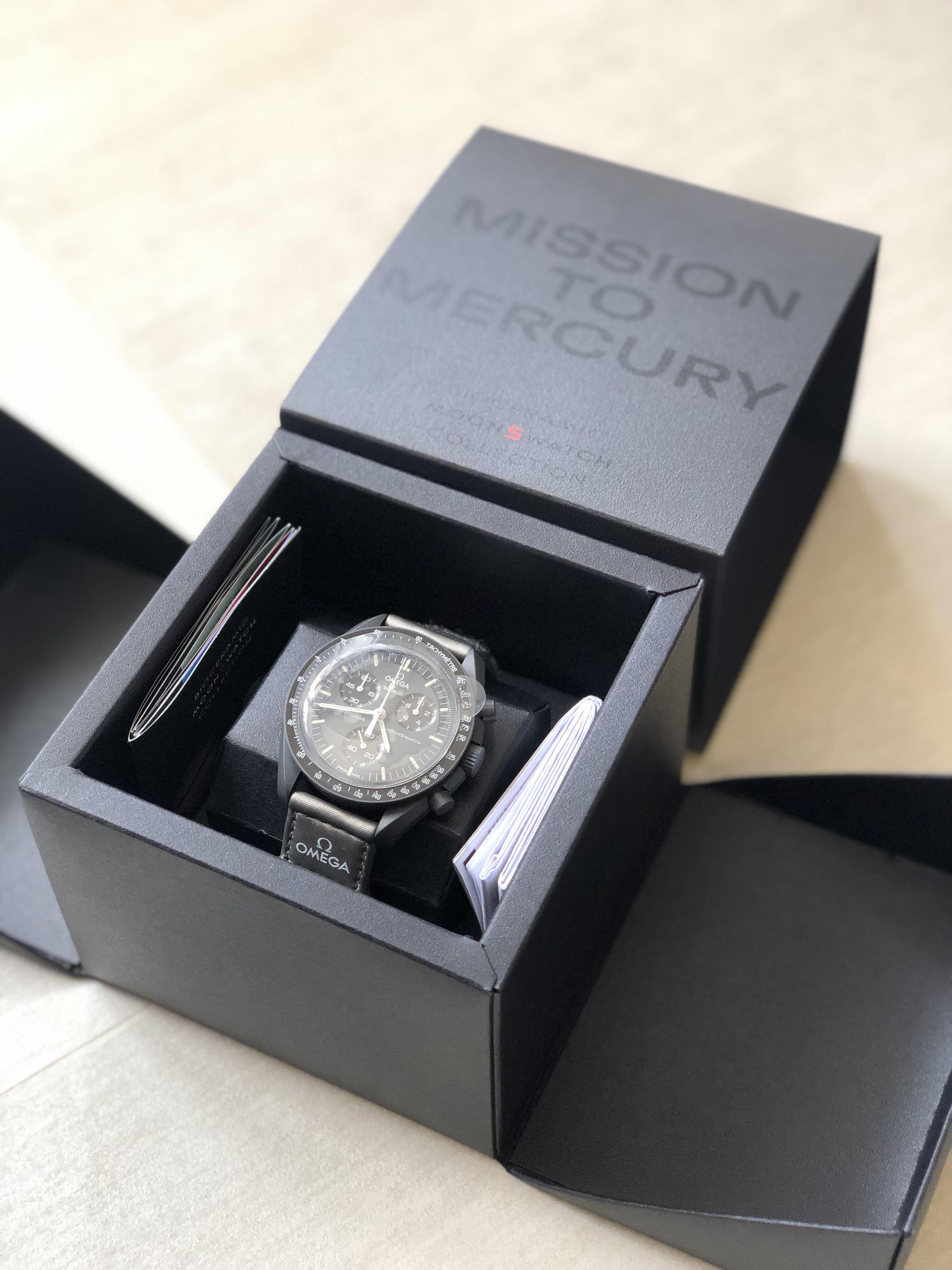 Omega swatch Mercury 水星全新品未使用品, 男裝, 手錶及配件, 手錶