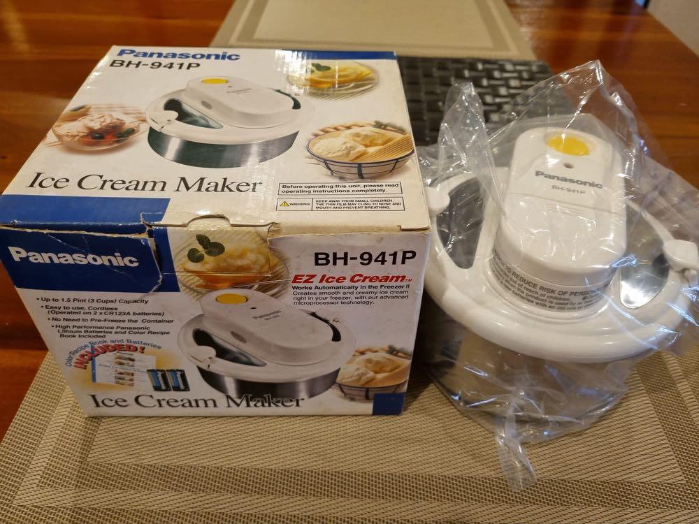 Panasonic ice cream maker recipe book 2025