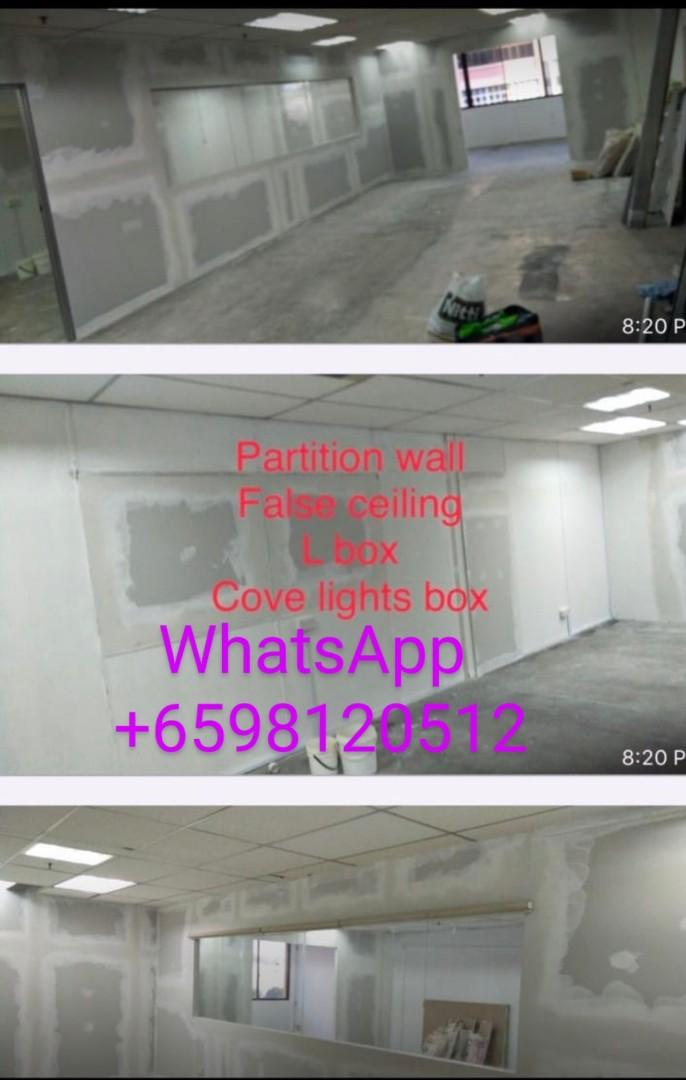 Plasterceil,partition, L box, false ceiling,, Home Services ...