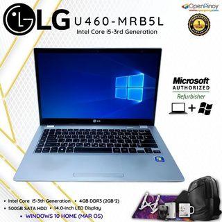 Preowned LG U460-MRB5L  Intel Core i5-3rd Gen. Processor Laptop | Windows 10 Home 64 BIT