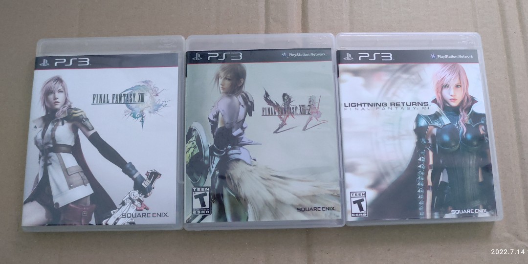 (PS3) FINAL FANTASY XIII Complete Set, Video Gaming, Video Games