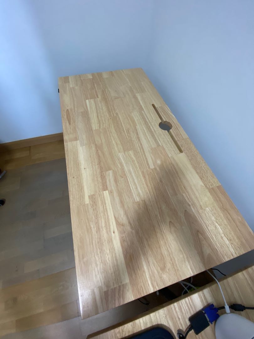 Rubber Wood Office Table, Furniture & Home Living, Furniture, Tables