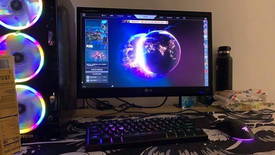 Rush!! Gaming computer (Category: Desktops) located in Bulacan. Submitted by Alyyyy (Listing ID 1172572201, Image 3). Description: RYZEN 5 2600 A320 MOBO Rx380 4GB 16GB RAM DDR4 120GB SSD 500GB WD HDD 500 WATTS TRUE RATED PSU KEYTECH T850 TEMPERED CASE WITH 8 RGB LED FAN KEYBOARD VIPER MINI MOUSE .
