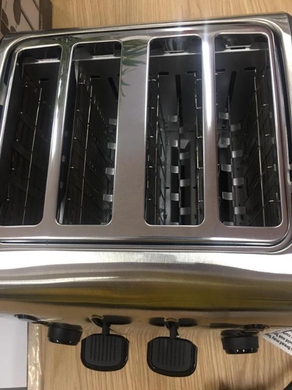 Russell Hobbs Brooklyn Black 4 Slice Toaster, TV & Home Appliances