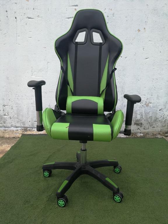 Kerusi gaming on sale green screen