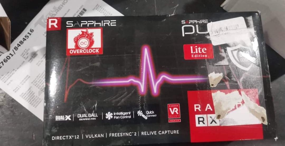 Sapphire Radeon Pulse RX 580 (Category: Hard Disks & Thumbdrives) located in Quezon City. Submitted by jevinjay (Listing ID 1172482727, Image 1). Description: brand new no issue rfs: helping a friend.