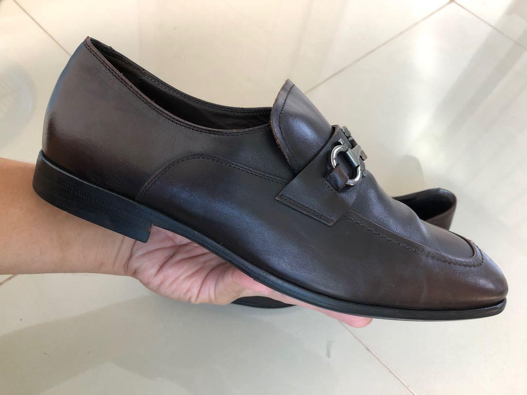 SEPATU SALVATORE FERRAGAMO GANCINI LOAFER ORIGINAL, Fesyen Pria