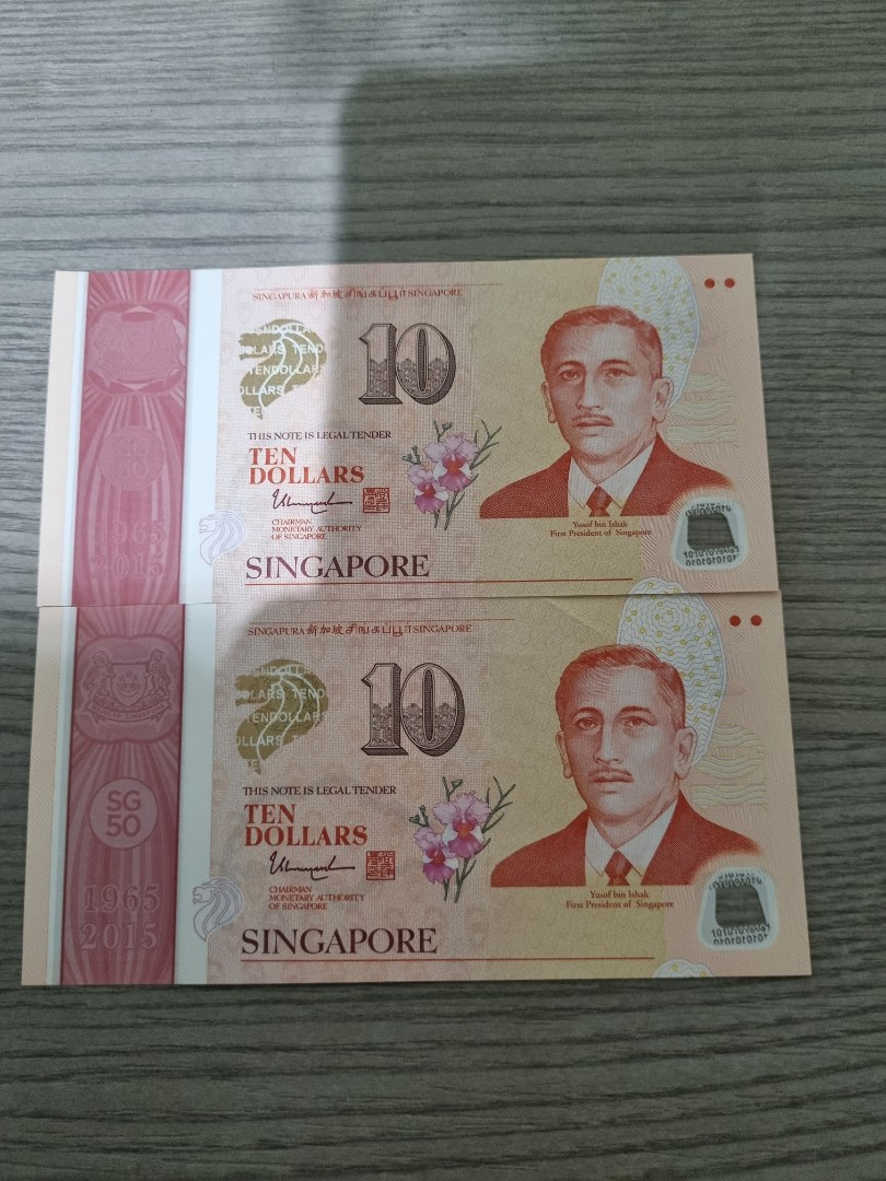 SG50 commemorative 10 dollar note, Hobbies & Toys, Memorabilia & Collectibles, Currency on Carousell