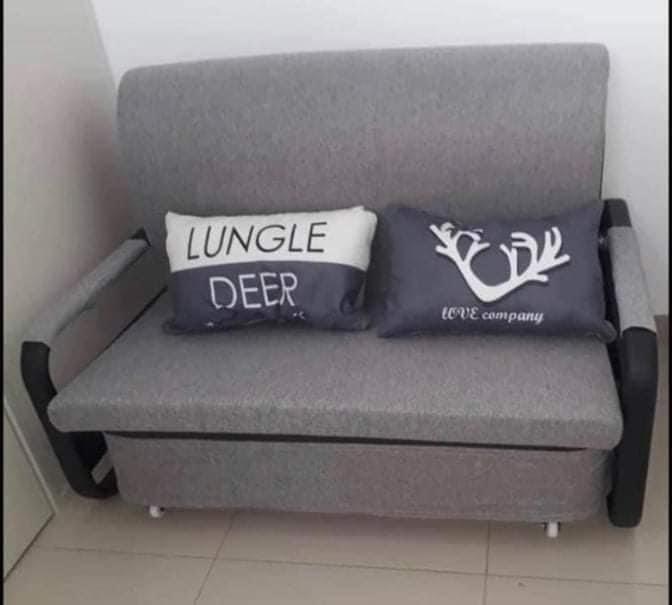 Sofabed with storage (Category: Sofas) located in Malabon City. Submitted by closetfuel (Listing ID 1172586149, Image 1). Description: 120x190 150x190 180x190 DM FOR INQUIRIES AND SIZES COD.