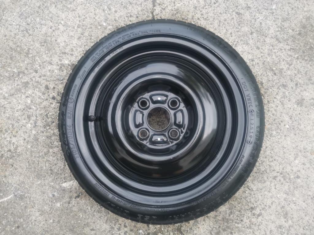 Spare Tyre 14 Inch 4H PCD100 ( T105/70/D14 ) For Perodua Kelisa Kenari