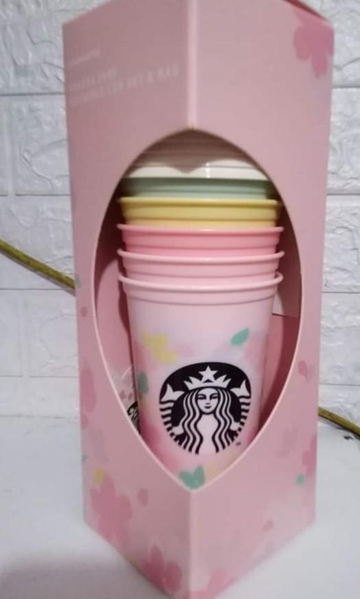 Starbucks reusable cups Sakura 2020 edition (Category: Other Food & Drinks) located in Bacoor. Submitted by roxd_everything (Listing ID 1172596774, Image 3). Description: Starbucks reusable cups Released 2020 edition Sakura japan.