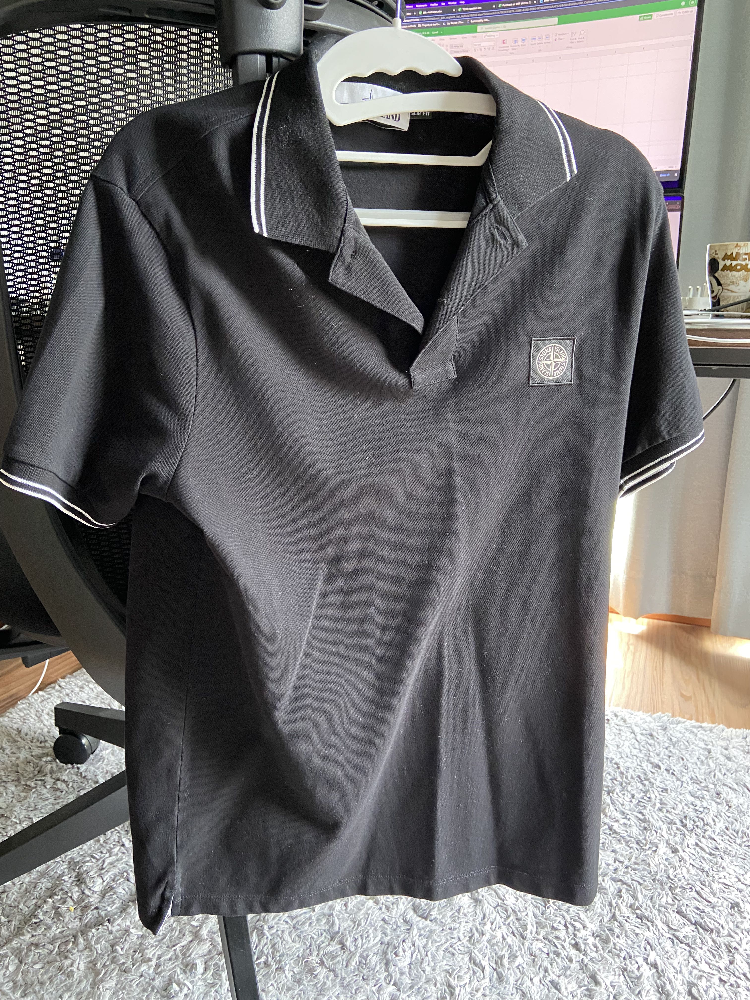 White stone on sale island polo shirt