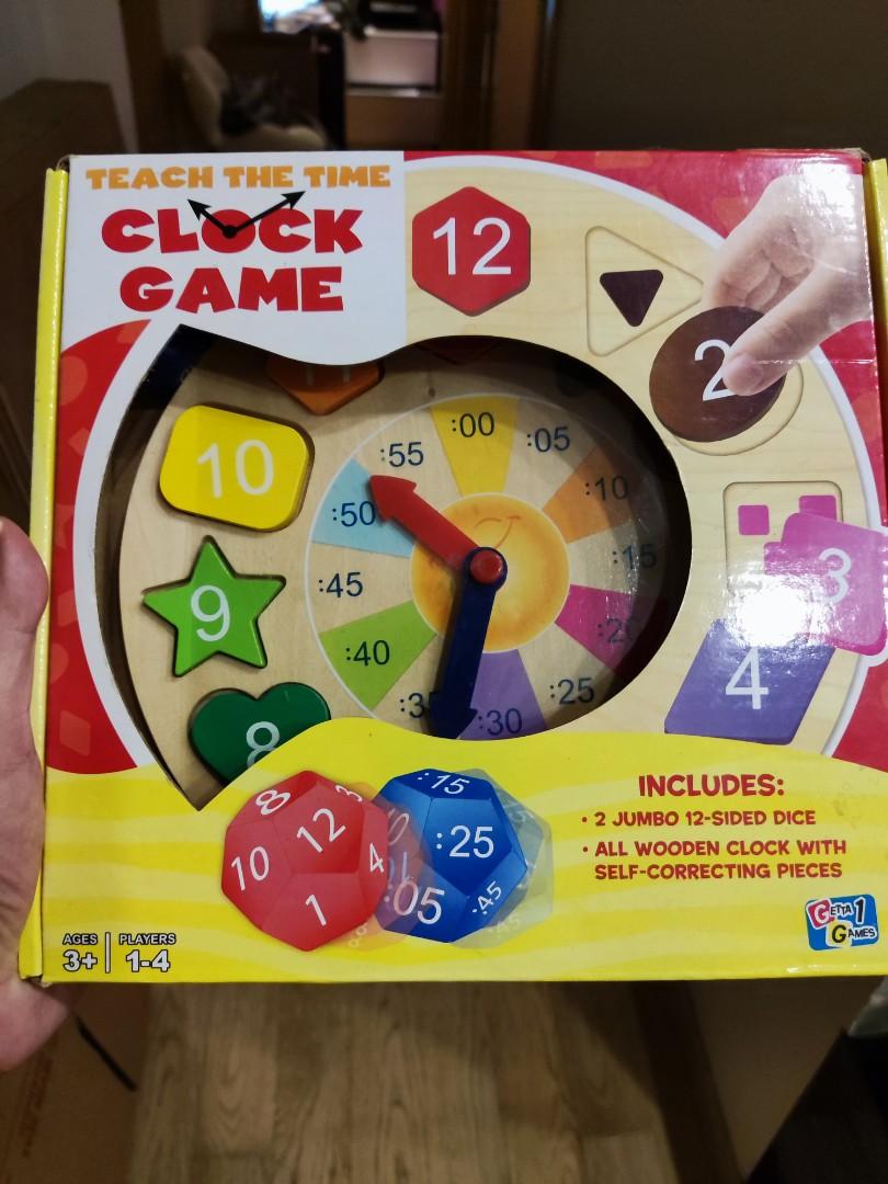 Teach the time clock game, excellent game and birthday present for 3