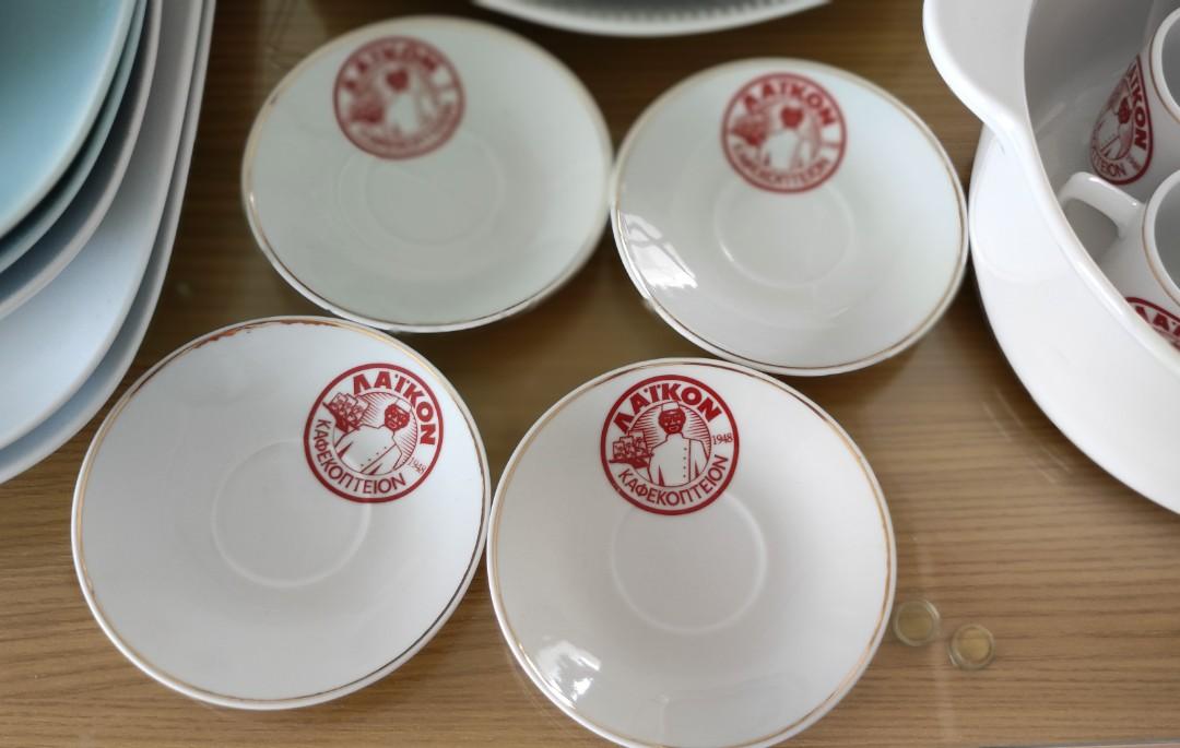 Traditional Cyprus Coffee Cups with Saucer, Furniture & Home Living