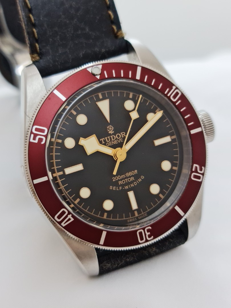 Tudor Black Bay Rose Smiley Burgundy Luxury Watches on Carousell