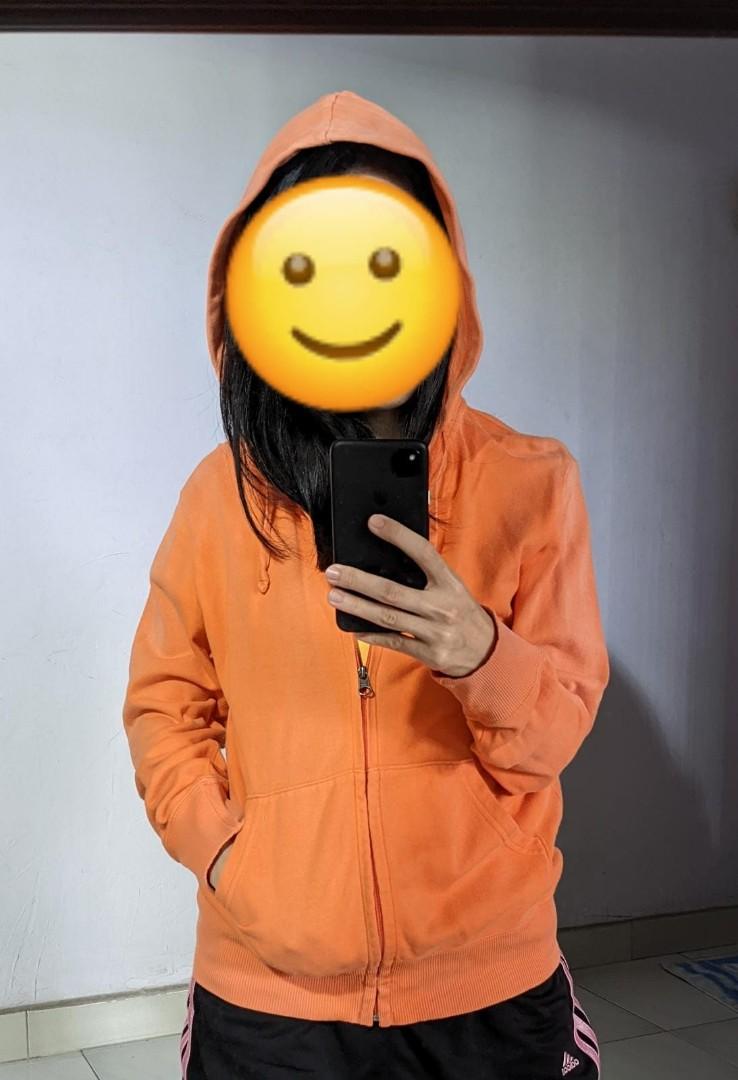 Basic orange hoodie hot sale