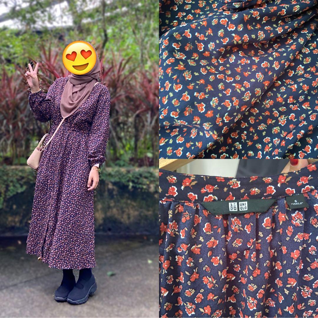 Uniqlo floral dress sale