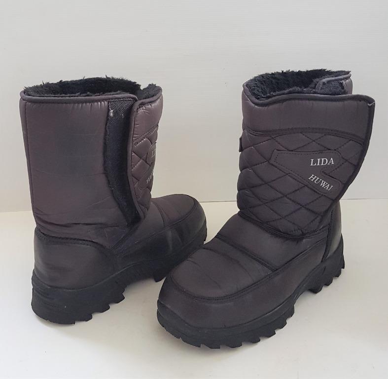 Versatile Men s Designer Waterproof Winter Boots Original Exquisite Snow Boots Warm Linings Comfortable Boots Size US 9.5 UK 9 EUR 43 Non Slip