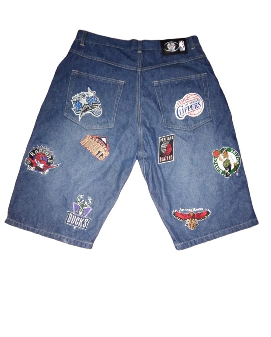 Nba denim shorts sales