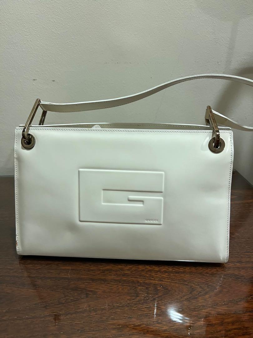 White vintage gucci bag sale