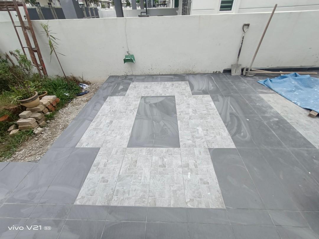 White horse tiles, Furniture & Home Living, Outdoor Furniture on Carousell