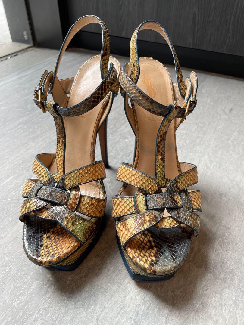 Ysl best sale snake heels