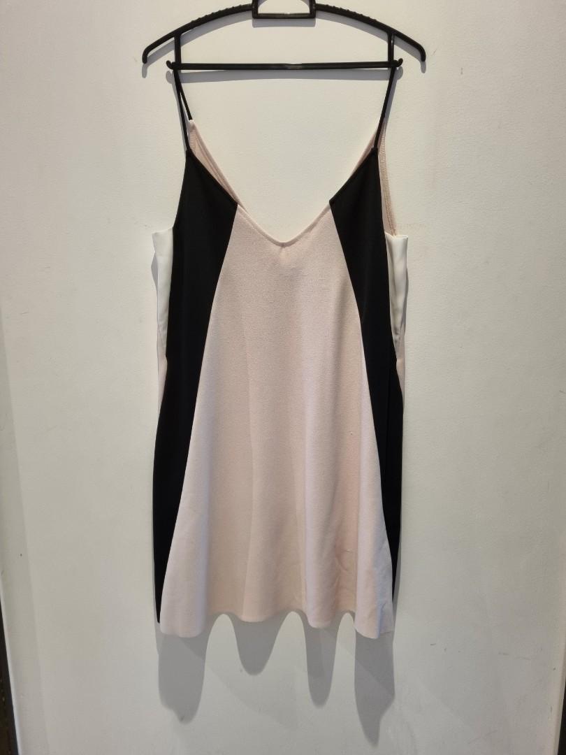 Colour block dress zara top