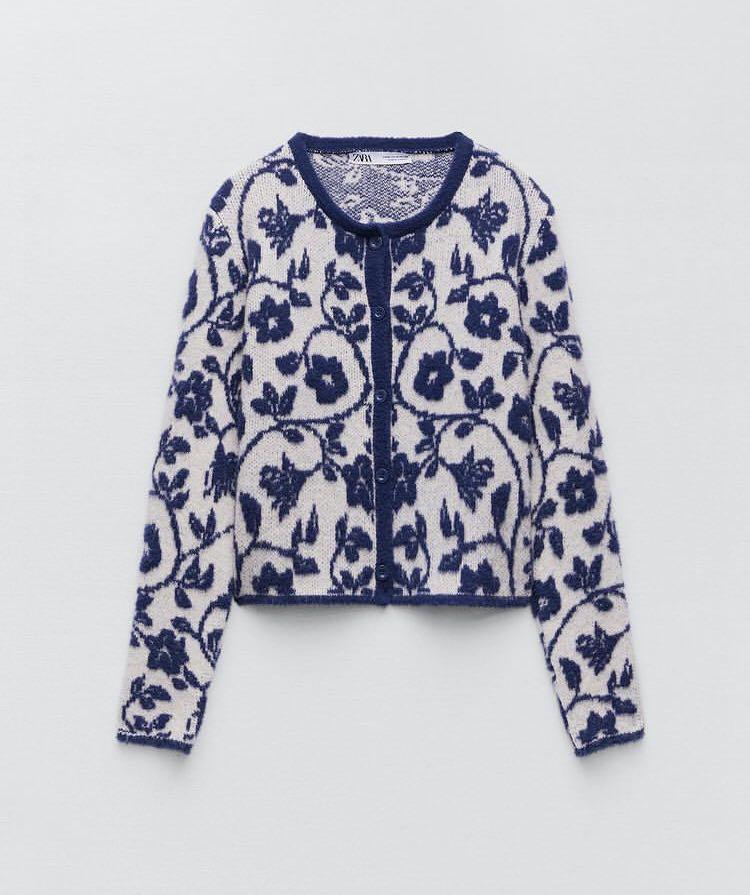 Zara jacquard knit cardigan, Women's 