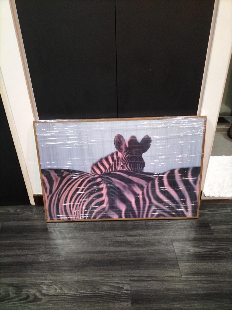 Zebra frame, Furniture & Home Living, Home Decor, Frames & Pictures on