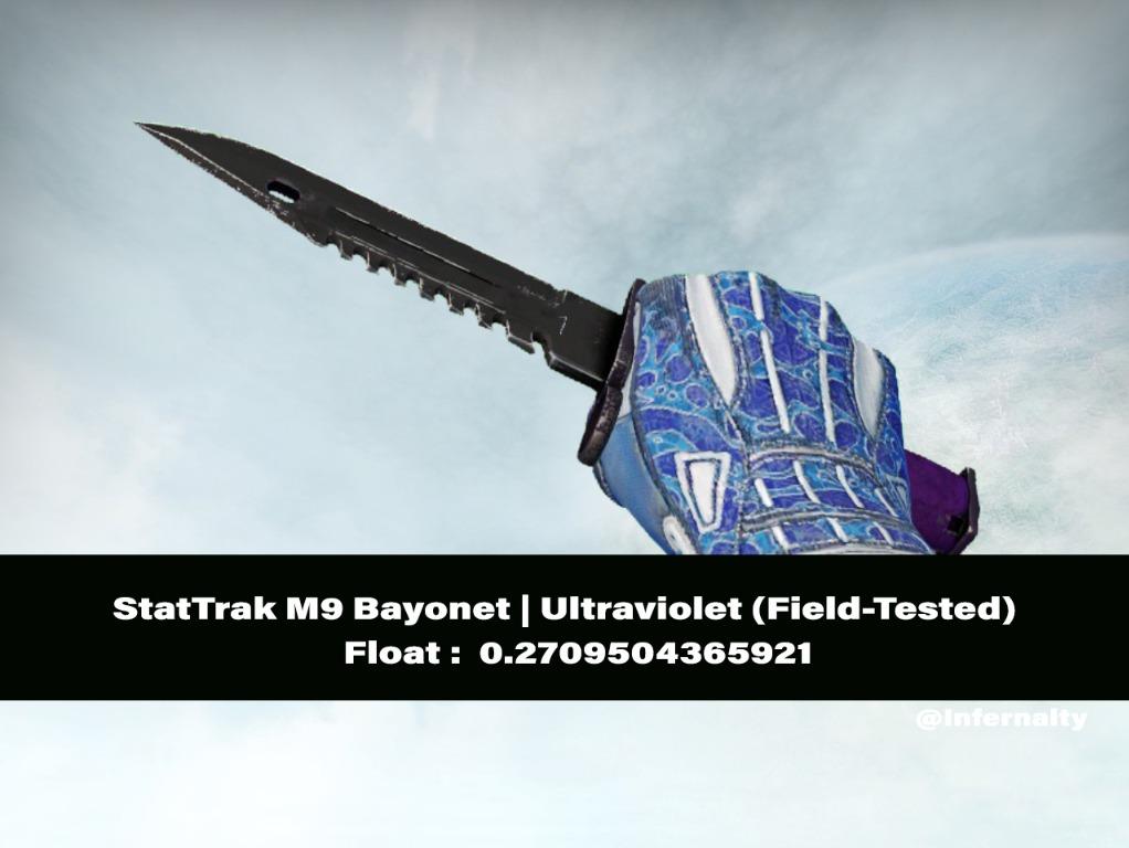(0.18FV) StatTrak M9 Bayonet Ultraviolet FT CSGO SKINS KNIVES, Video ...