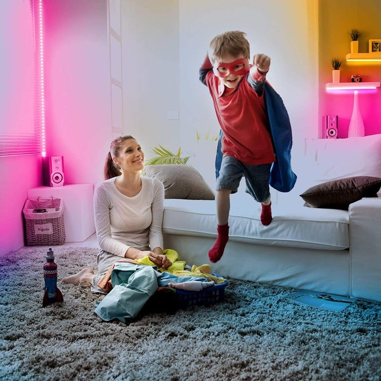 Phopollo waterproof led strip lights store 5050 led lights for bedroom