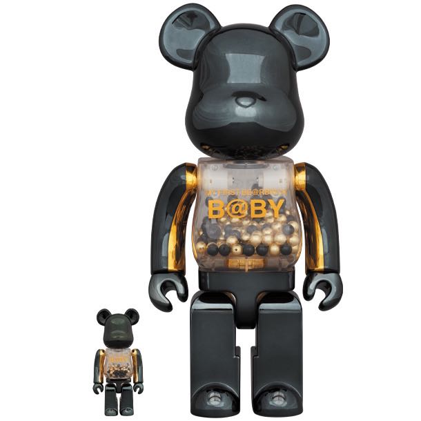 現貨Bearbrick 400% 100% innersect baby 千秋黑金, 興趣及遊戲, 玩具